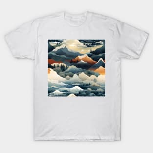 Fantasy Landscapes Mountains Pattern 6 T-Shirt